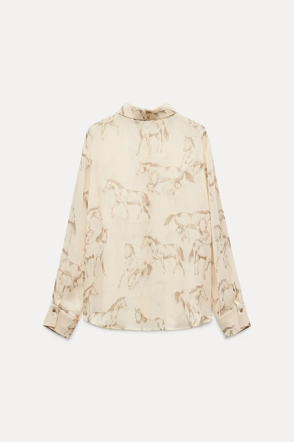 Discount CAMISA SEMITRANSPARENTE ESTAMPADA ANIMALES Mujer Camisas / Blusas