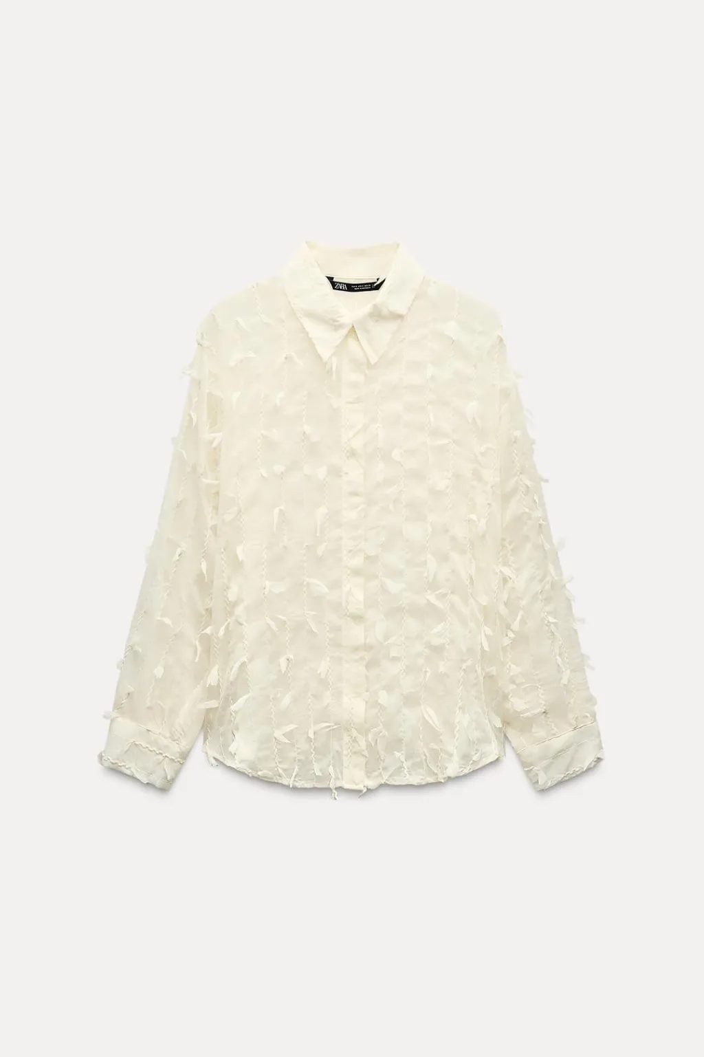 New CAMISA SEMITRANSPARENTE FLECOS Mujer Camisas / Blusas