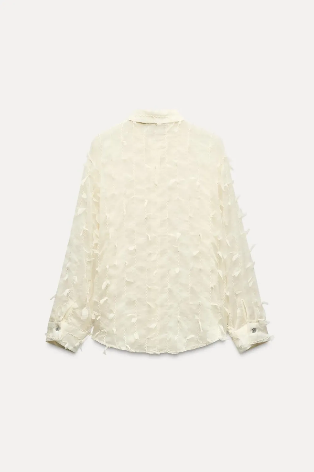 New CAMISA SEMITRANSPARENTE FLECOS Mujer Camisas / Blusas