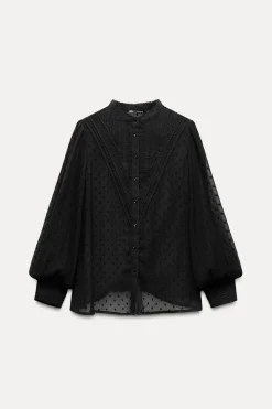 Online CAMISA SEMITRANSPARENTE PLUMETI Mujer Camisas / Blusas