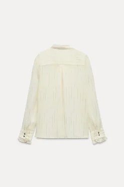 Best CAMISA SEMITRANSPARENTE VOLANTES Mujer Camisas / Blusas