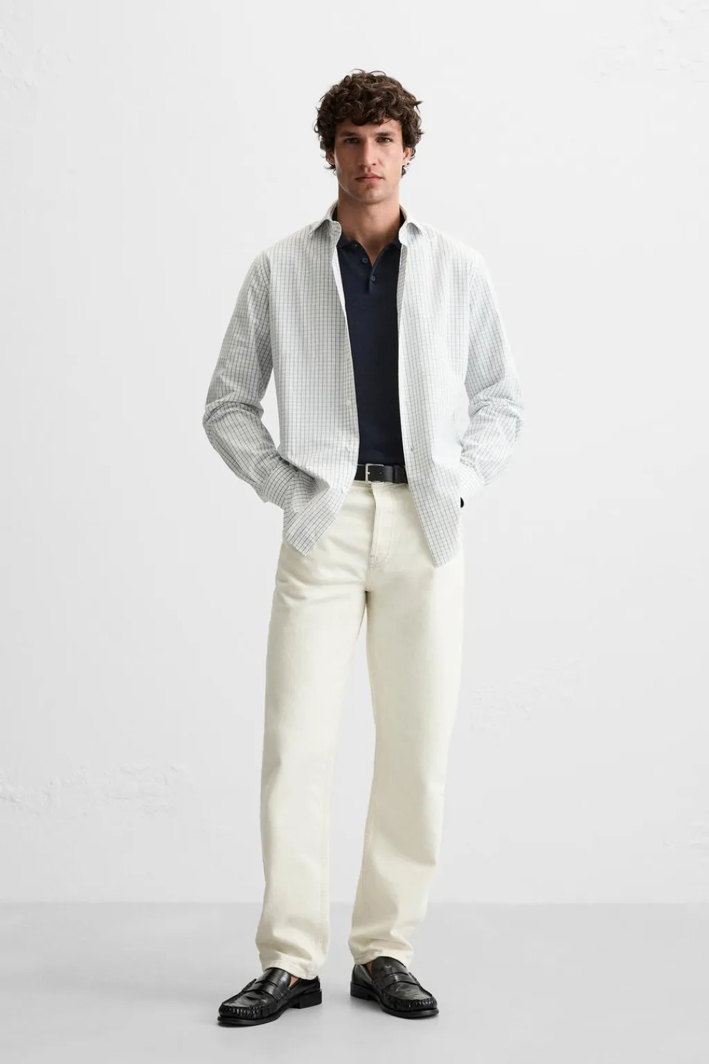 New CAMISA SLIM FIT CUADROS Hombre Camisas