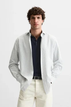 New CAMISA SLIM FIT CUADROS Hombre Camisas