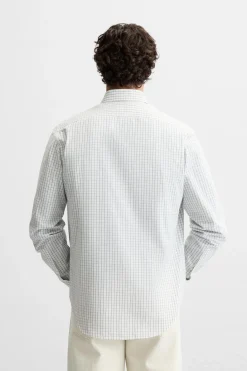 New CAMISA SLIM FIT CUADROS Hombre Camisas