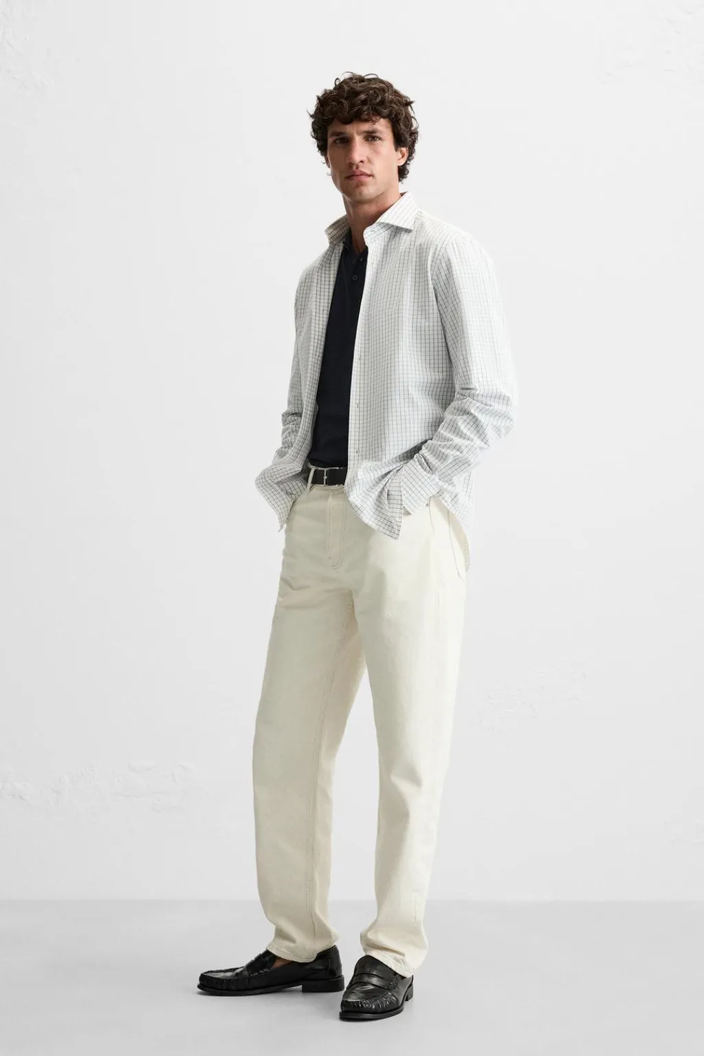 New CAMISA SLIM FIT CUADROS Hombre Camisas