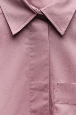 Outlet CAMISA TEJIDO GABARDINA BOLSILLO Mujer Camisas / Blusas