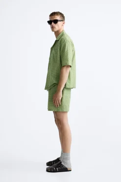 Outlet CAMISA TEXTURA CUADROS Hombre Camisas