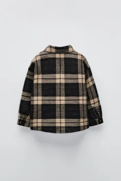 Niños ZARA 1½ - 6 Años·Camisas / Sobrecamisas<CAMISA TEXTURA CUADROS
