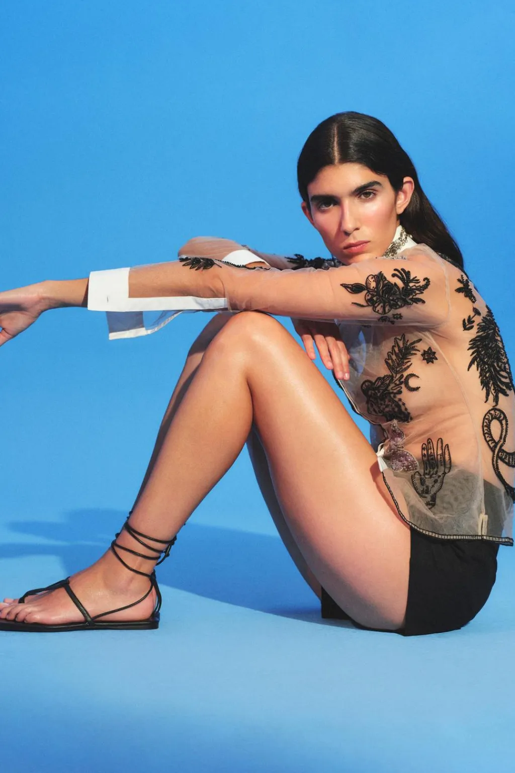 New CAMISA TUL BORDADOS ICONS LIMITED EDITION Mujer Camisas / Blusas