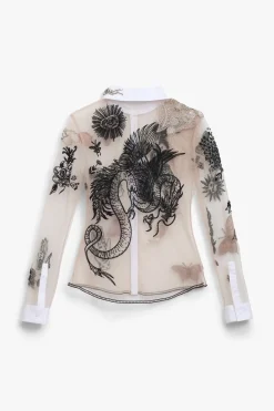 New CAMISA TUL BORDADOS ICONS LIMITED EDITION Mujer Camisas / Blusas