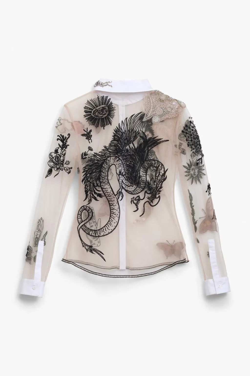 New CAMISA TUL BORDADOS ICONS LIMITED EDITION Mujer Camisas / Blusas