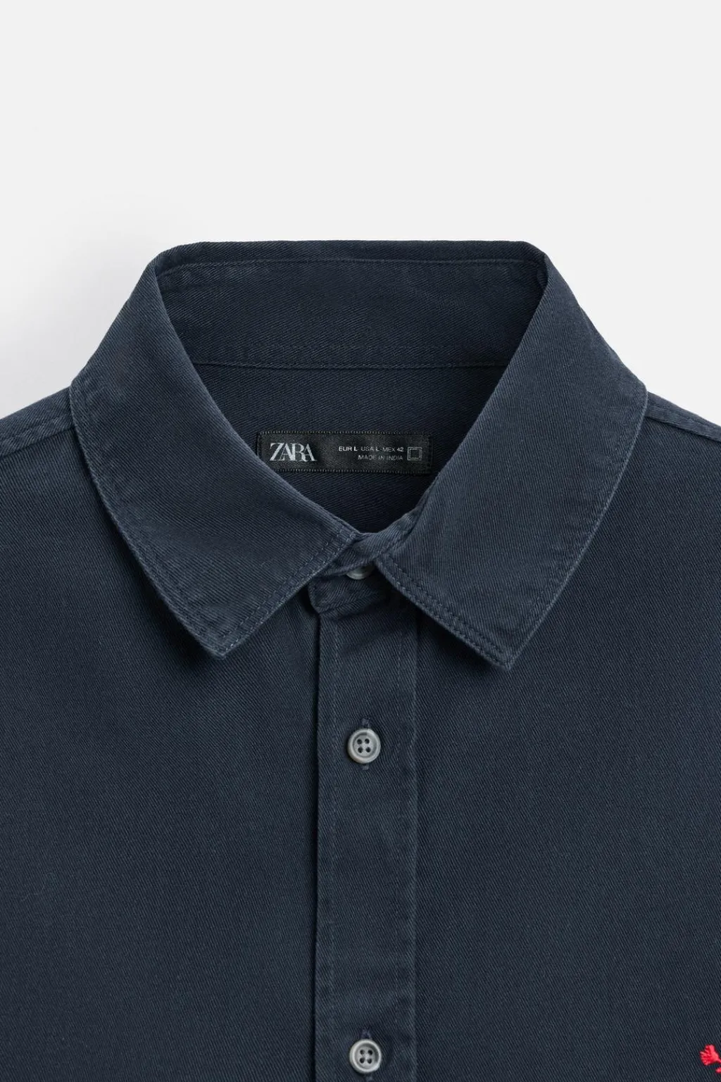 New CAMISA TWILL BORDADO Hombre Camisas