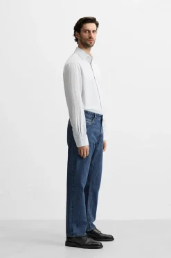 Clearance CAMISA TWILL RAYAS Hombre Camisas