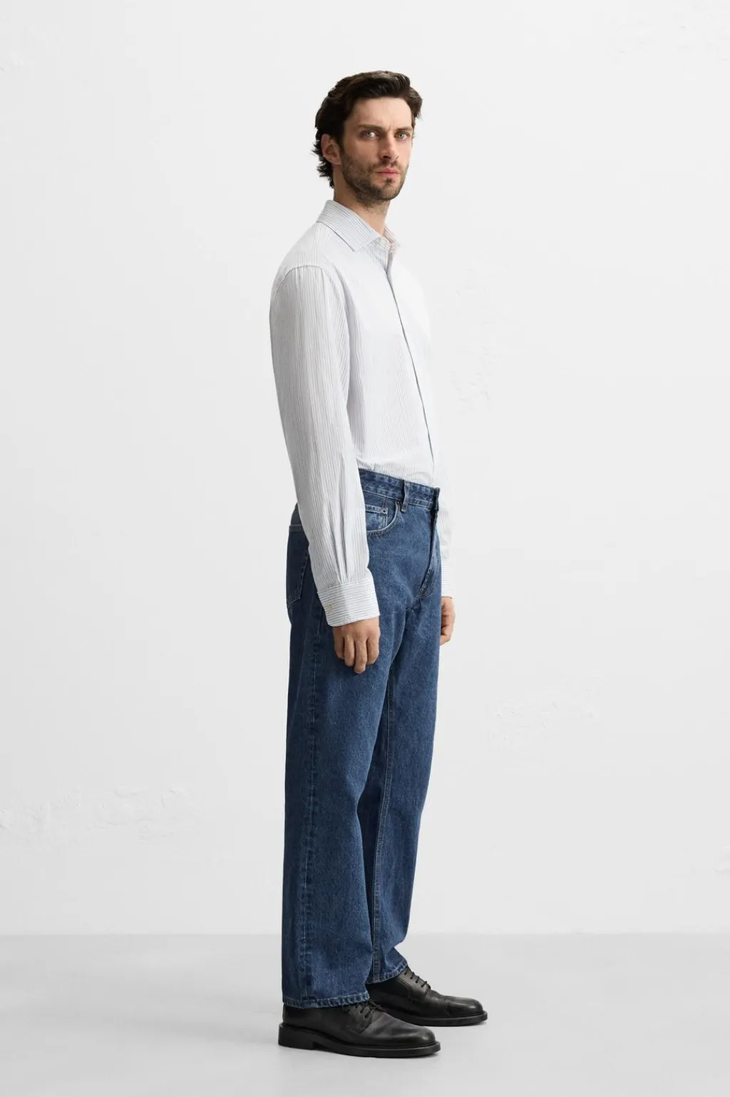 Clearance CAMISA TWILL RAYAS Hombre Camisas