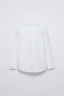 Niños ZARA 6 - 14 Años·Camisas / Sobrecamisas|6 - 14 Años·Trajes<CAMISA VESTIR ALGODÓN