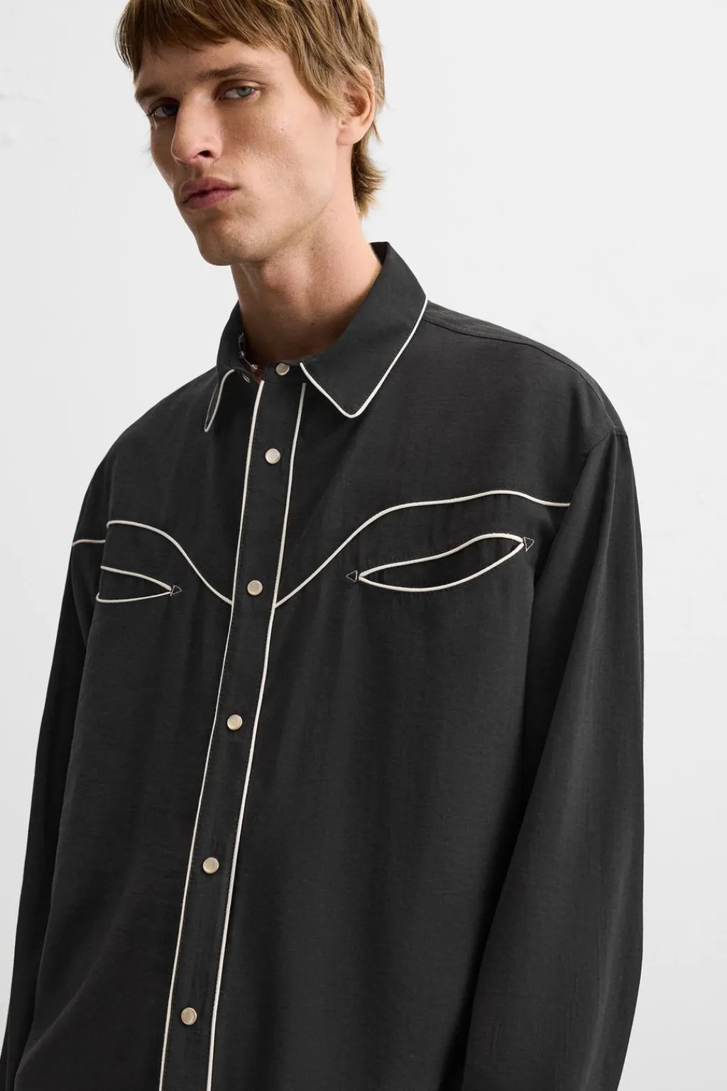 Hot CAMISA VIVOS CONTRASTE Hombre Camisas