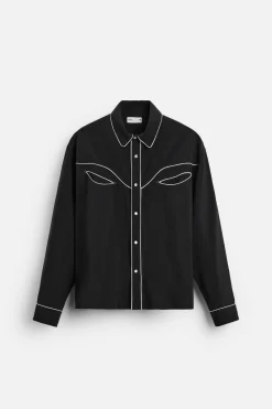 Hot CAMISA VIVOS CONTRASTE Hombre Camisas