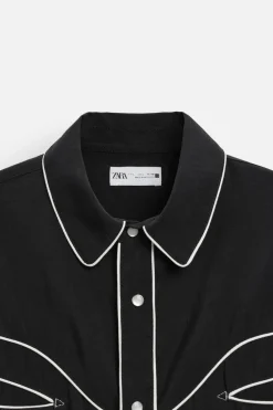 Hot CAMISA VIVOS CONTRASTE Hombre Camisas