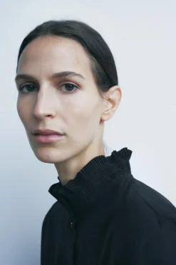 New CAMISA VOLANTE PLISADO ZW COLLECTION Mujer Camisas / Blusas