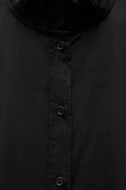 New CAMISA VOLANTE PLISADO ZW COLLECTION Mujer Camisas / Blusas