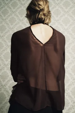 Fashion CAMISA VOLANTES Mujer Camisas / Blusas|Lenceria