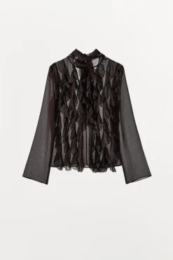 Fashion CAMISA VOLANTES Mujer Camisas / Blusas|Lenceria