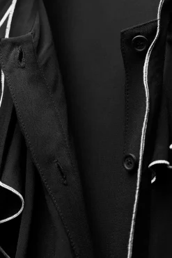 Sale CAMISA VOLANTES CONTRASTE ZW COLLECTION Mujer Camisas / Blusas