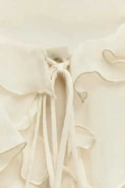 Sale CAMISA VOLANTES LAZADAS Mujer Camisas / Blusas