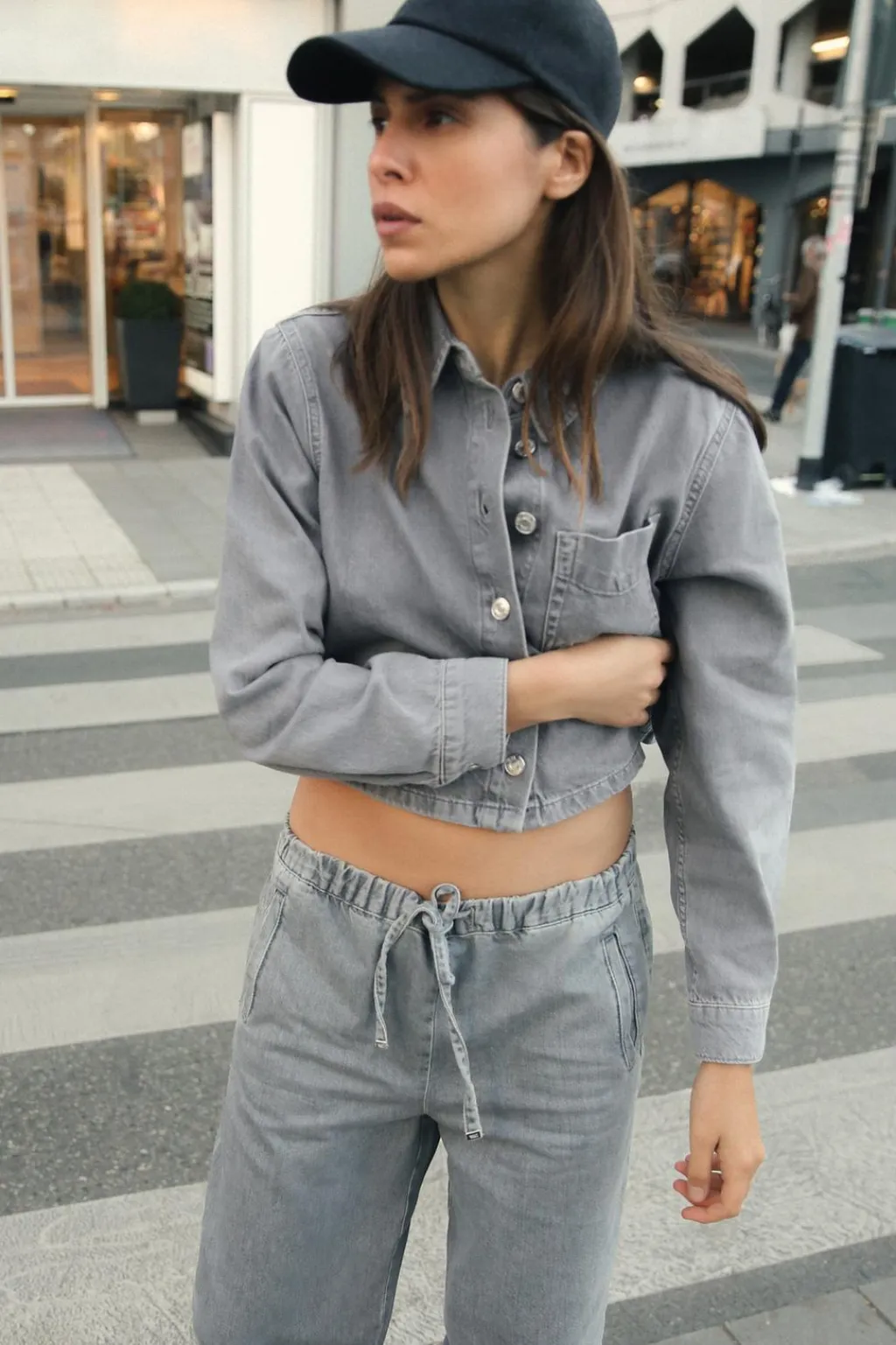 New CAMISA Z1975 CORTA DENIM Mujer Camisas / Blusas