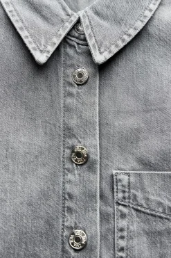 New CAMISA Z1975 CORTA DENIM Mujer Camisas / Blusas