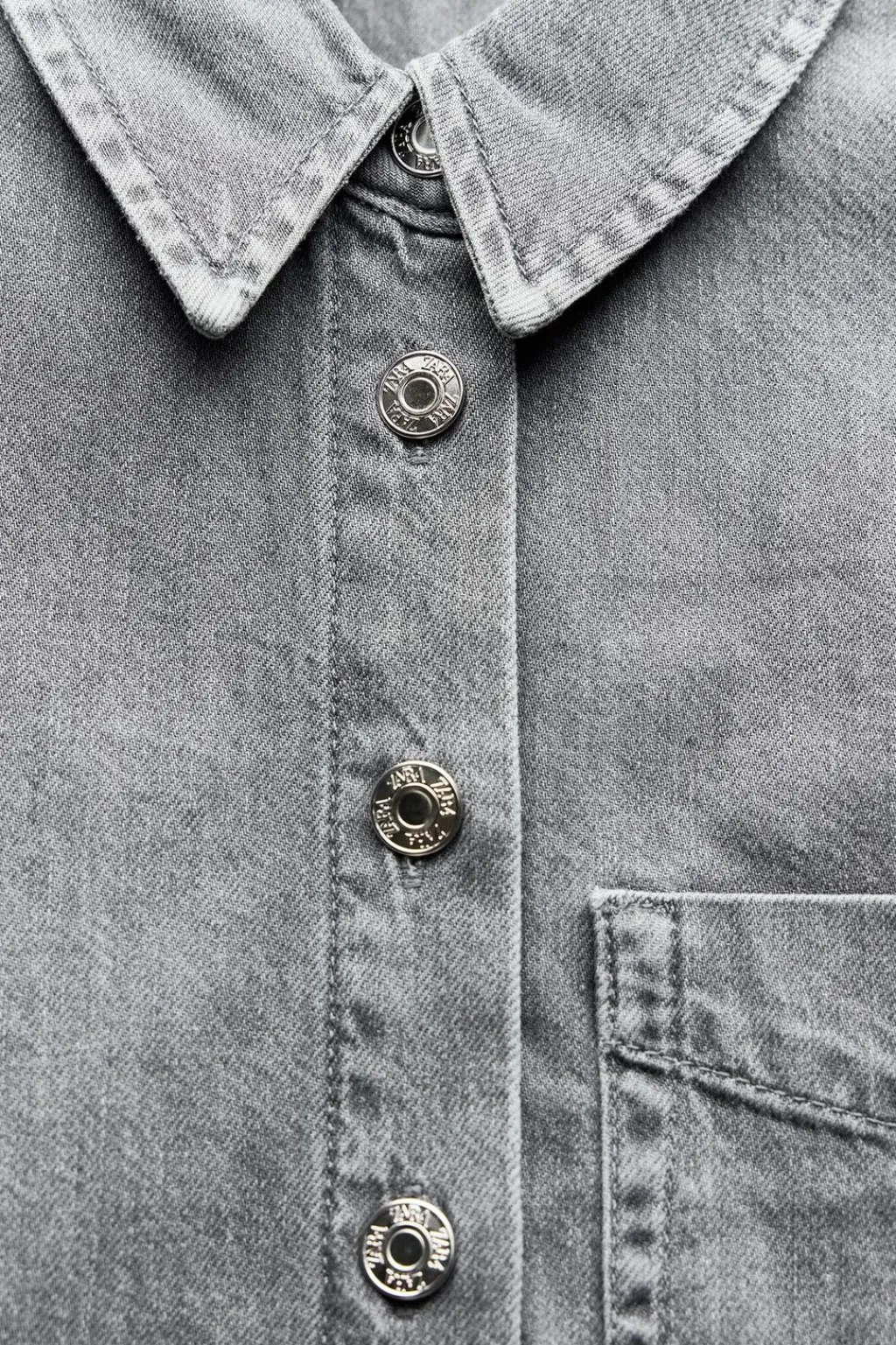 New CAMISA Z1975 CORTA DENIM Mujer Camisas / Blusas