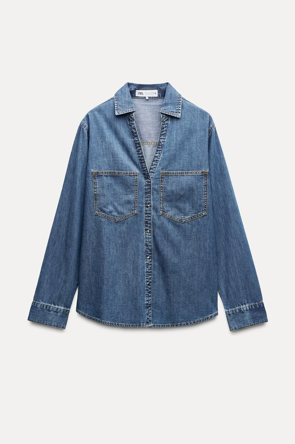 Online CAMISA Z1975 DENIM BOLSILLOS PLASTRÓN Mujer Camisas / Blusas