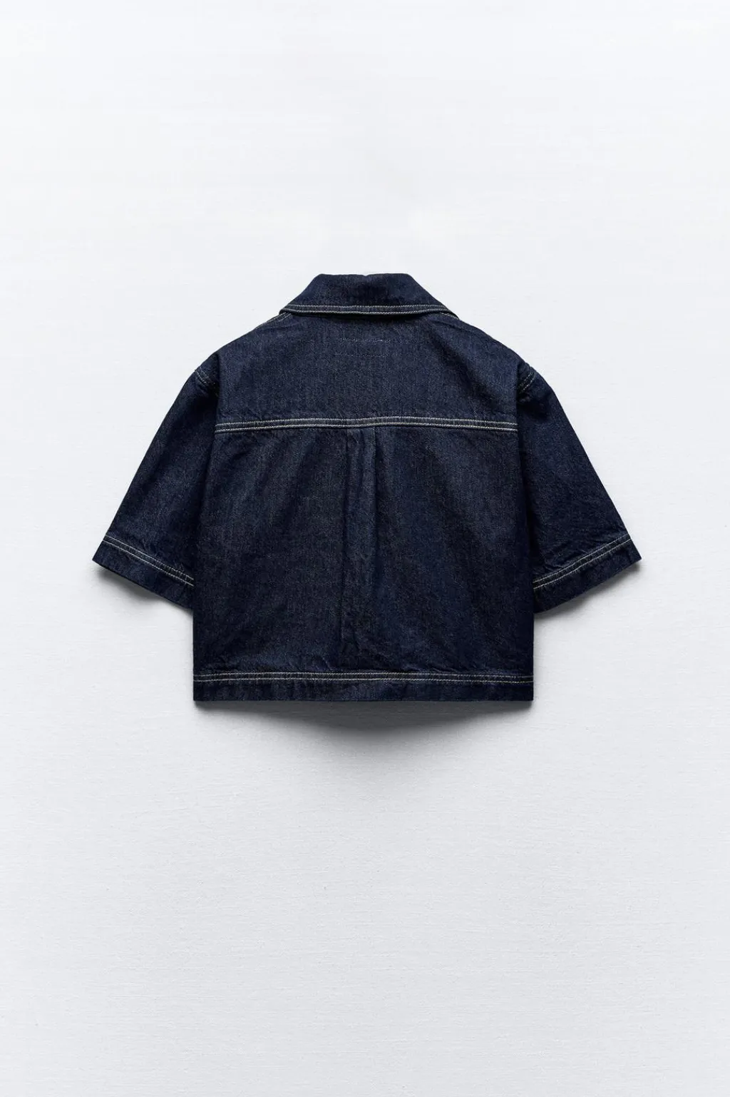 Fashion CAMISA Z1975 DENIM CROPPED Mujer Camisas / Blusas