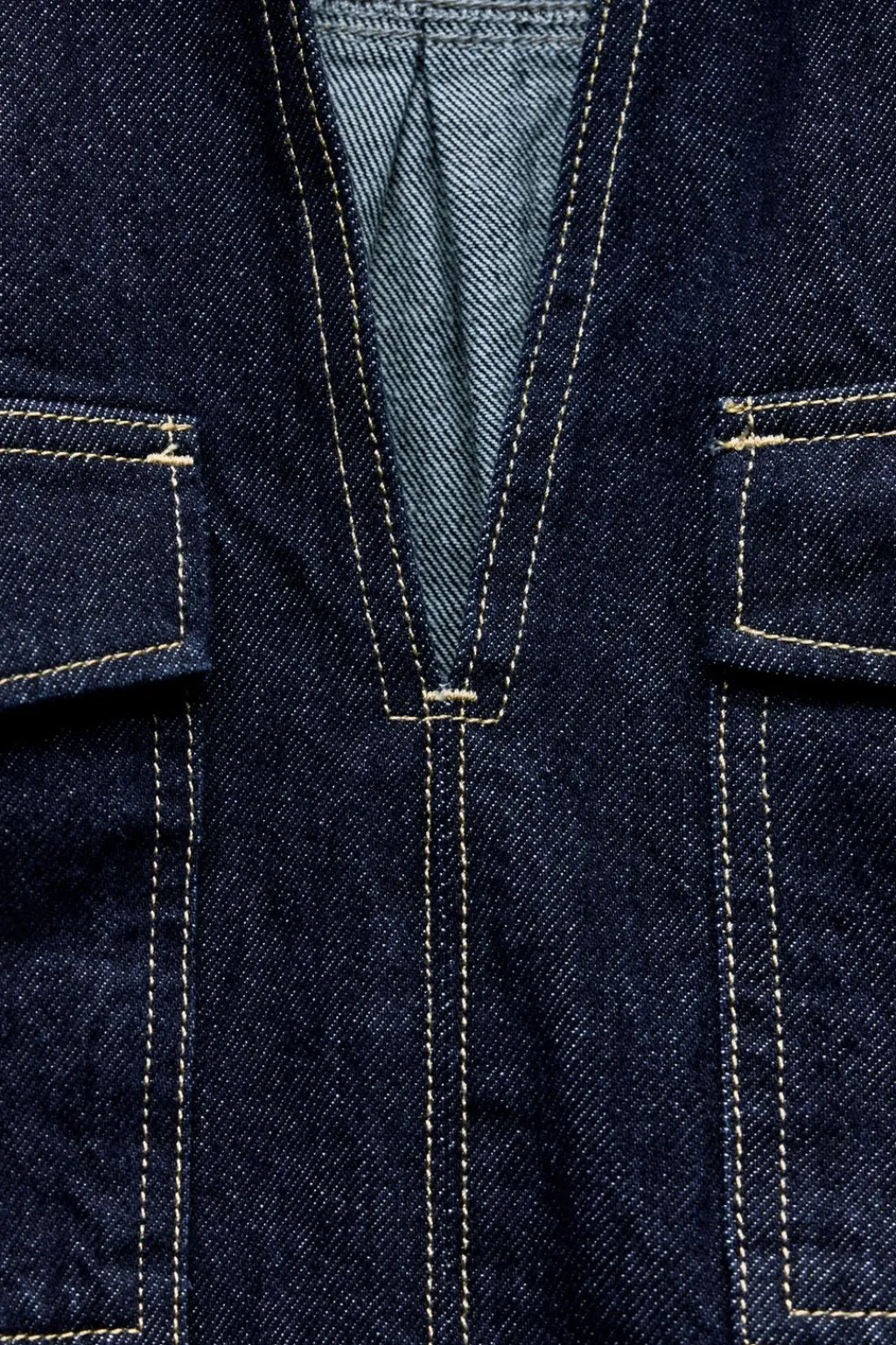 Fashion CAMISA Z1975 DENIM CROPPED Mujer Camisas / Blusas