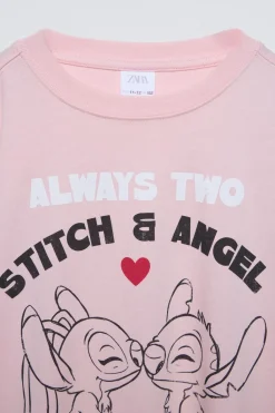 Niños ZARA 6 - 14 Años·Camisetas|6 - 14 Años·Perfumes / Cosmética<CAMISETA STITCH & ANGEL © DISNEY