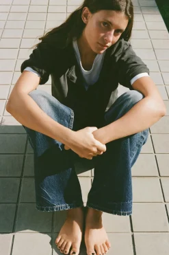 Discount CAMISETA ALGODÓN FLAMÉ EFECTO LAVADO Mujer Camisetas