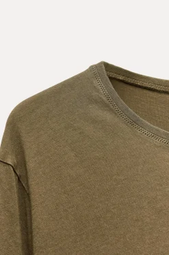 Clearance CAMISETA ALGODÓN LAVADA Mujer Camisetas