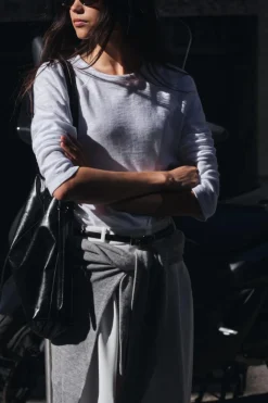 Sale CAMISETA ALGODÓN MANGA LARGA Mujer Camisetas