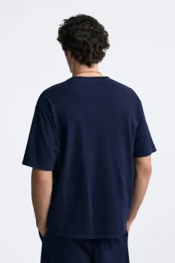 Fashion CAMISETA ALGODÓN ÍNDIGO Hombre Camisetas