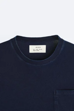 Fashion CAMISETA ALGODÓN ÍNDIGO Hombre Camisetas