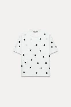 Discount CAMISETA APLICACIÓN ESPEJOS Mujer Camisetas