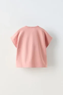 Niños ZARA 1½ - 6 Años·Camisetas|6 - 18 Meses·Camisetas<CAMISETA APLIQUE FLORES