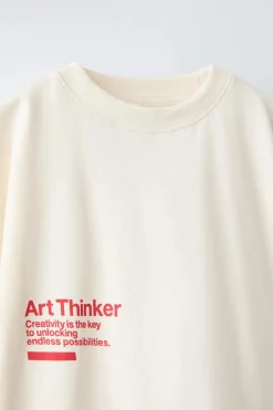 Niños ZARA 6 - 14 Años·Camisetas<CAMISETA ART THINKER