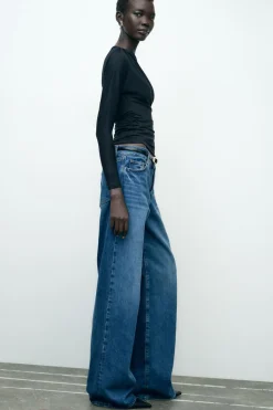 Clearance CAMISETA ASIMÉTRICA DRAPEADA Mujer Camisetas