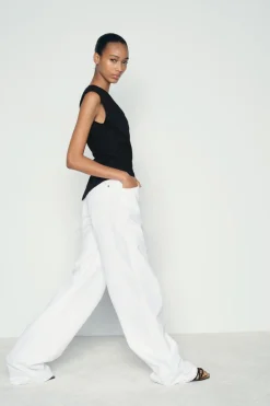 Best CAMISETA ASIMÉTRICA FRUNCES Mujer Tops / Bodies