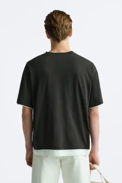 Best CAMISETA BAJO CONTRASTE Hombre Camisetas