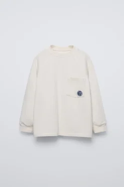 Niños ZARA 6 - 14 Años·Camisetas<CAMISETA BOLSILLO BORDADO