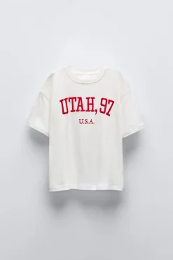 Niños ZARA 6 - 14 Años·Camisetas<CAMISETA BORDADO