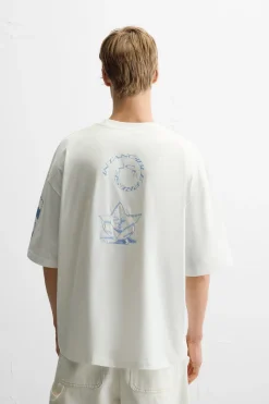 Best CAMISETA BORDADO COMBINADO Hombre Camisetas