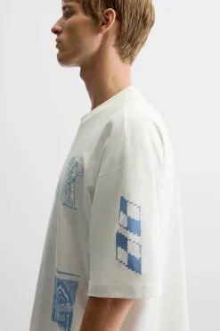 Best CAMISETA BORDADO COMBINADO Hombre Camisetas